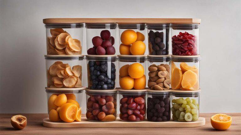 What is the best storage container for dried fruit?