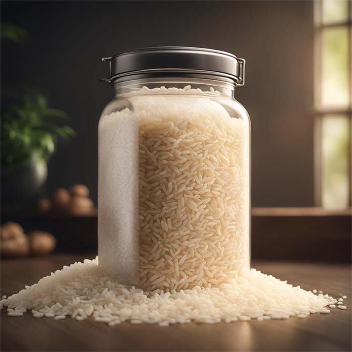 What is the best storage container for rice?